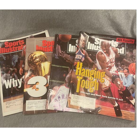 4 Sports Illustrated Michael Jordan  June 7, 21,28 & Oct. 18,1993 - Picture 1 of 5
